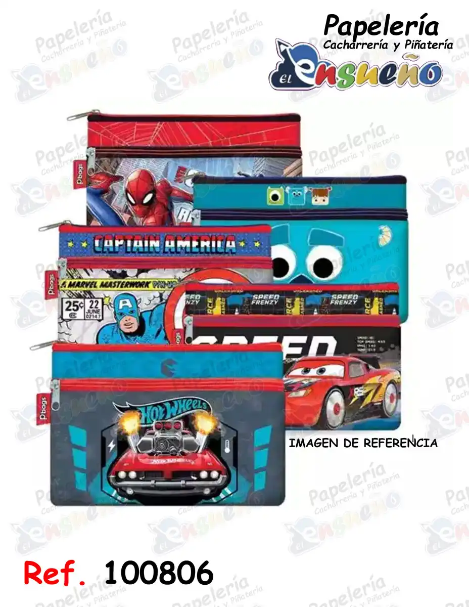 CARTUCHERA SCRIBE 2B PERSONAJES