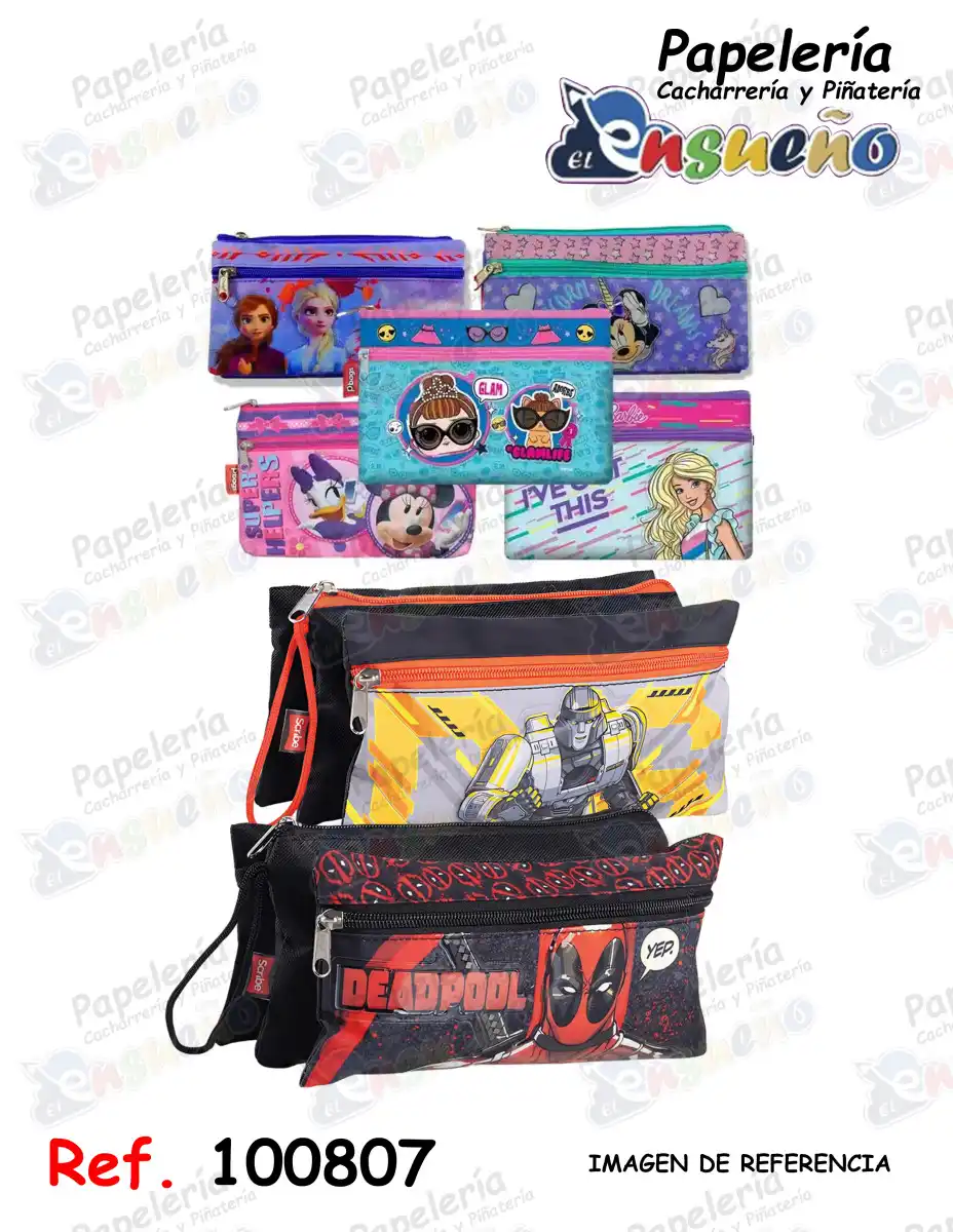 CARTUCHERA SCRIBE 3B PERSONAJES