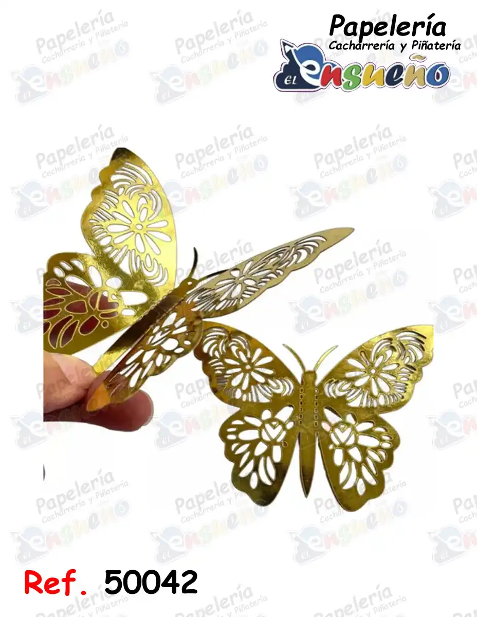 SET MARIPOSAS 3D PQ*12