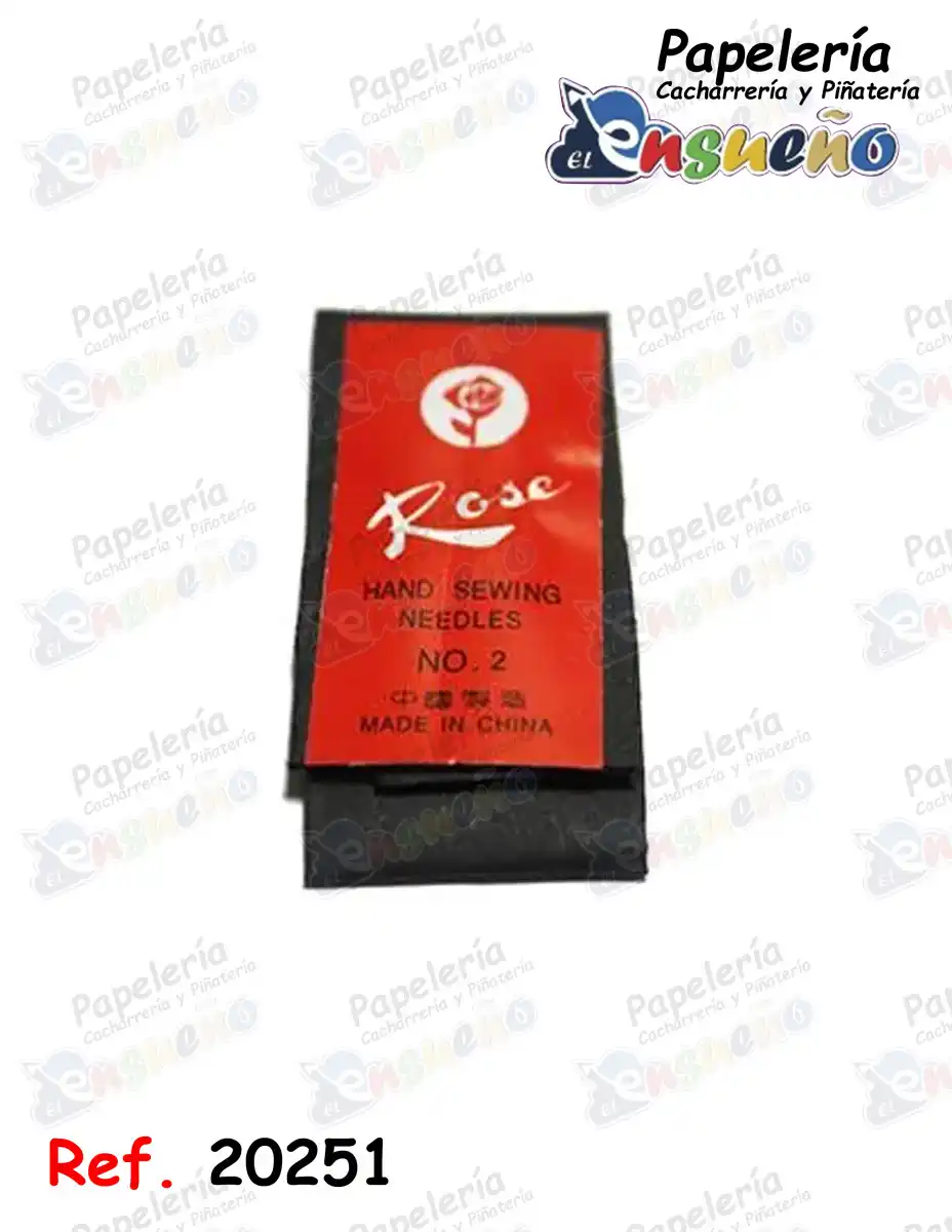 AGUJA No.2 TWO ROSE PQT*25