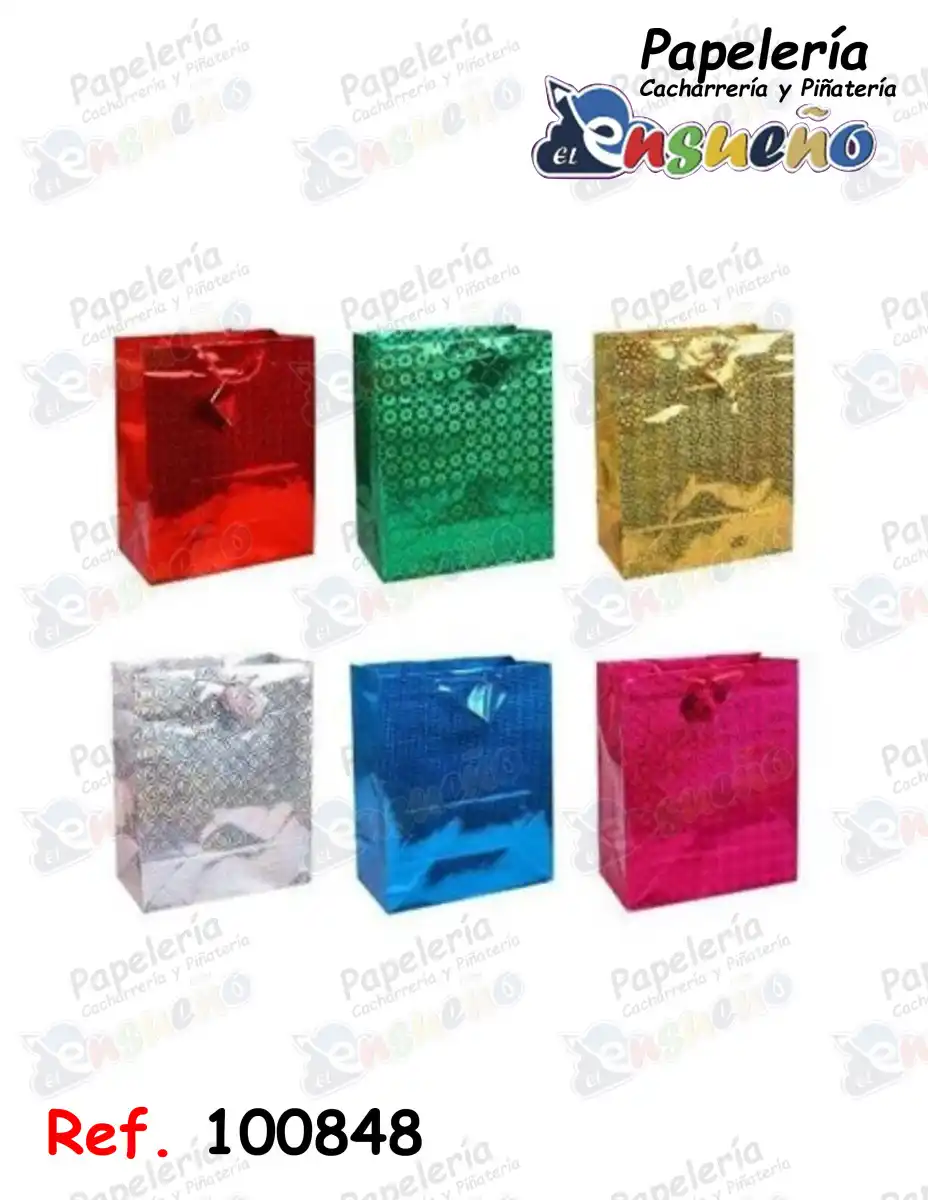 BOLSA DE REGALO HOLOGRAMADA 21,5*18