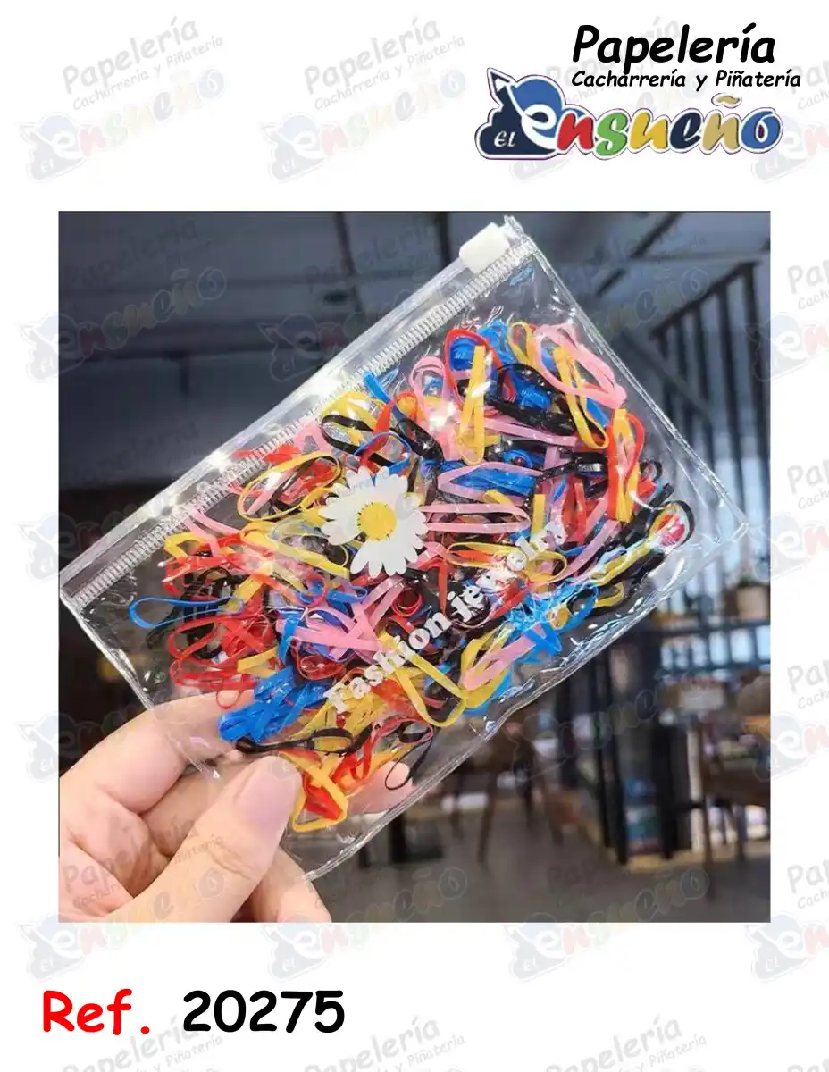 CAUCHO PARA CABELLO BOLSA RESELLABLE