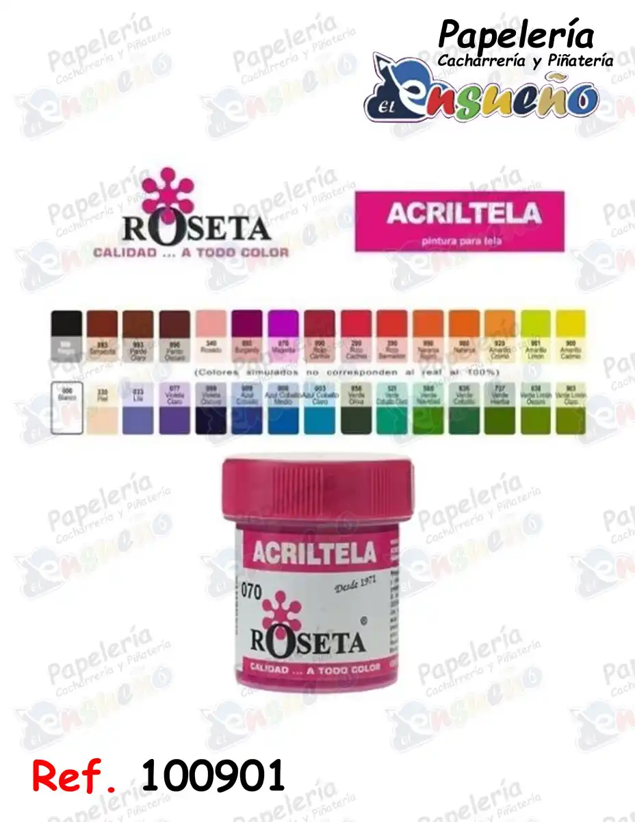 ACRILTELA ROSETA 30 CC