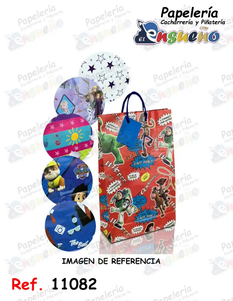BOLSA DE REGALO ECONOMICA 1/2 PLIEGO (28*16 CM)