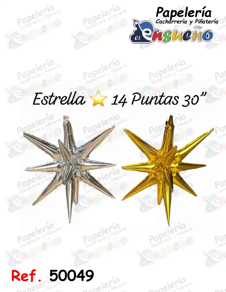ESTRELLA INFLABLE  14 PUNTAS 30"