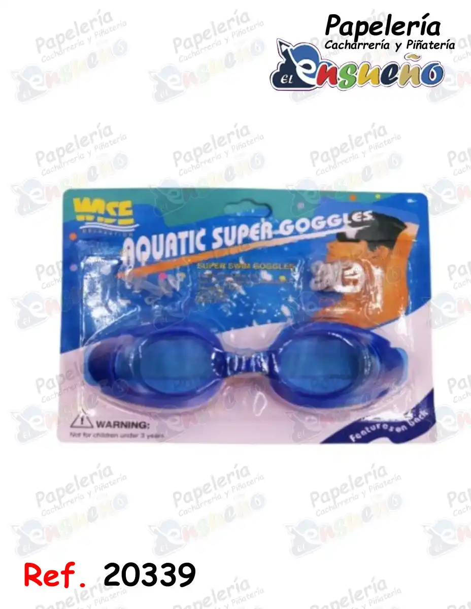 GAFAS DE PISCINA PARA NIÑOS CON TAPON