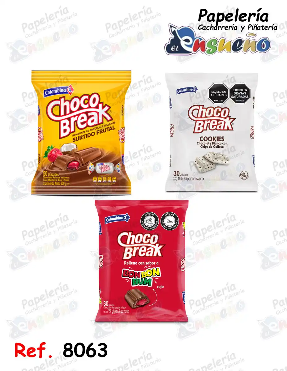 CHOCOBREAK INDIVIDUAL (BLANCO-NEGRO-BBB)5GR