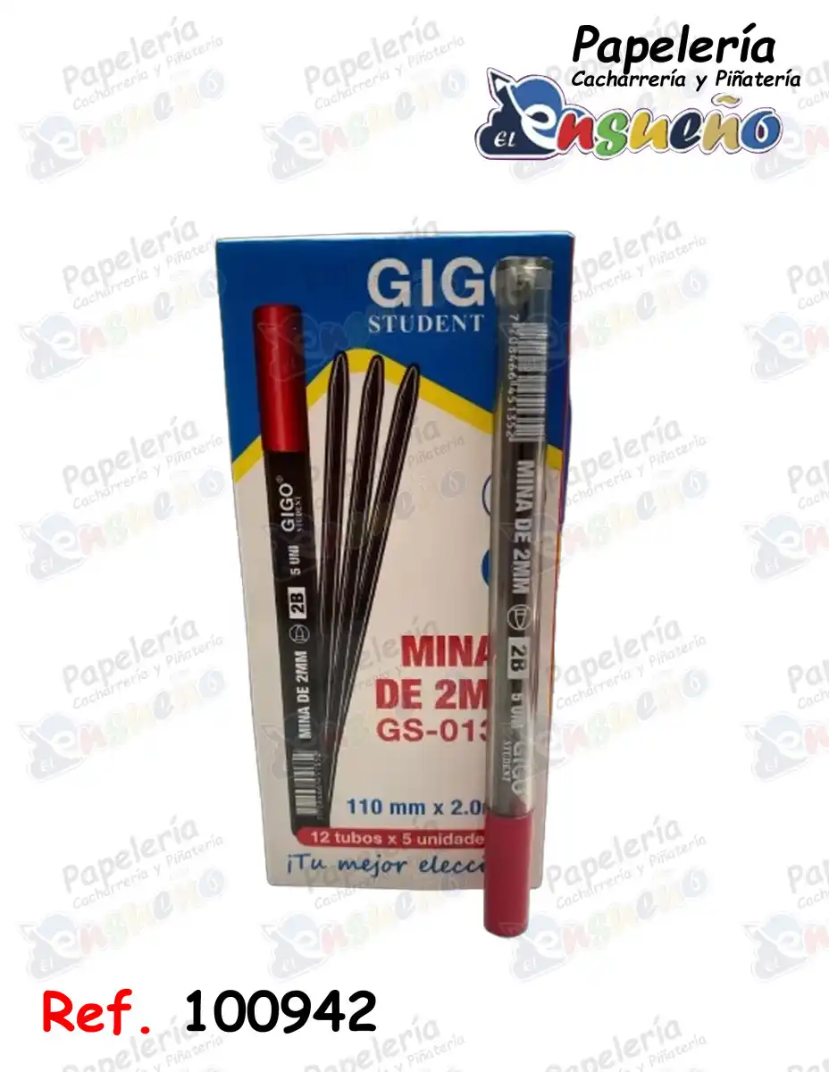 MINAS 2.0 MM TUBO GIGO GS-0134