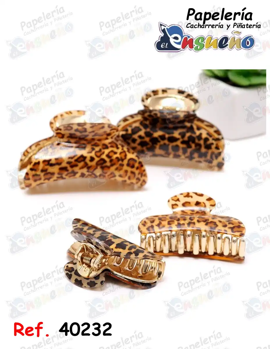 CAIMAN ACRILICO 8 PATAS ANIMAL PRINT
