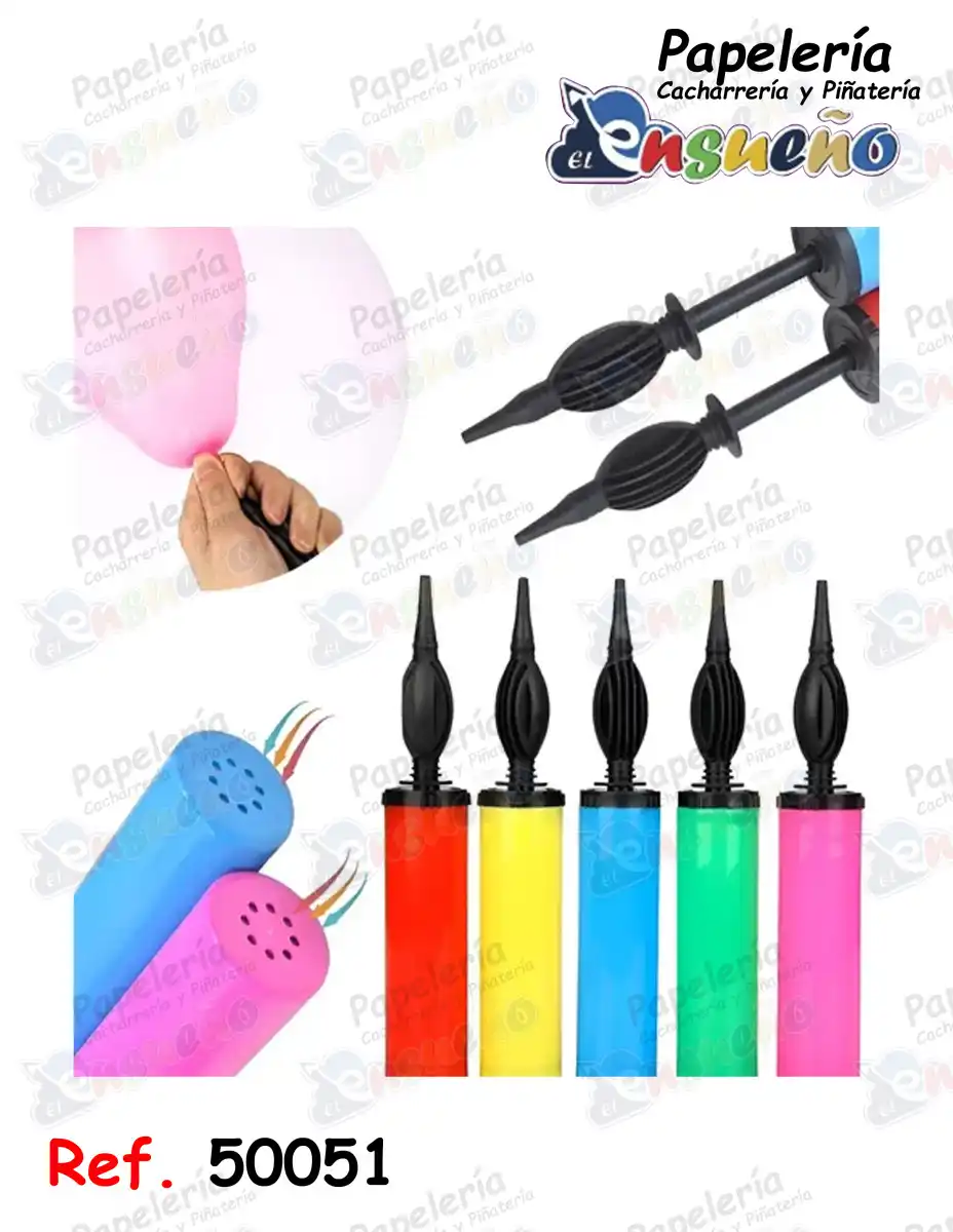 INFLADOR DE BOMBAS MANUAL GRANDE