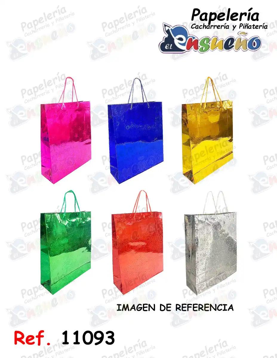 BOLSA DE REGALO HOLOGRAMADA 10*8