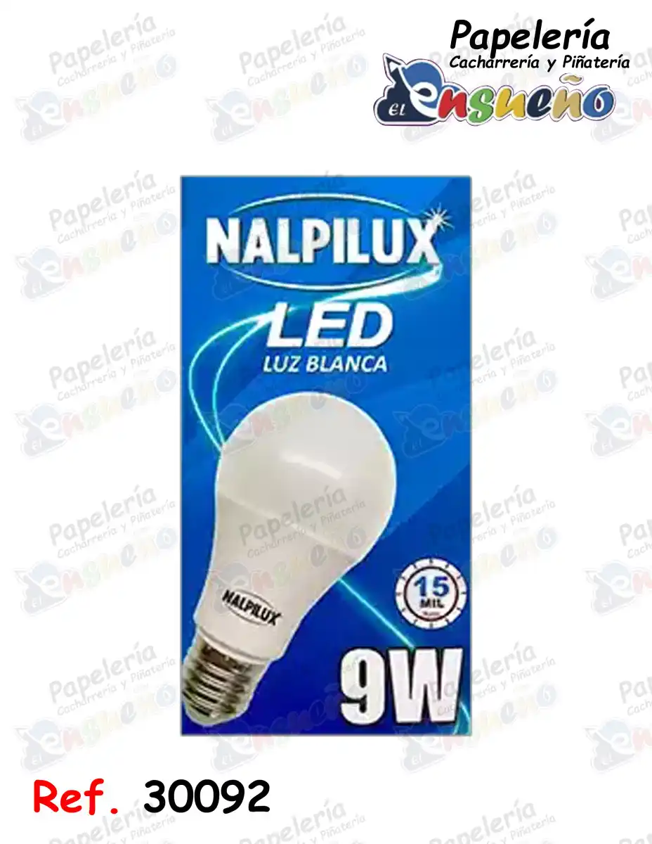 BOMBILLO LED LUZ BLANCA NALPILUX 9W