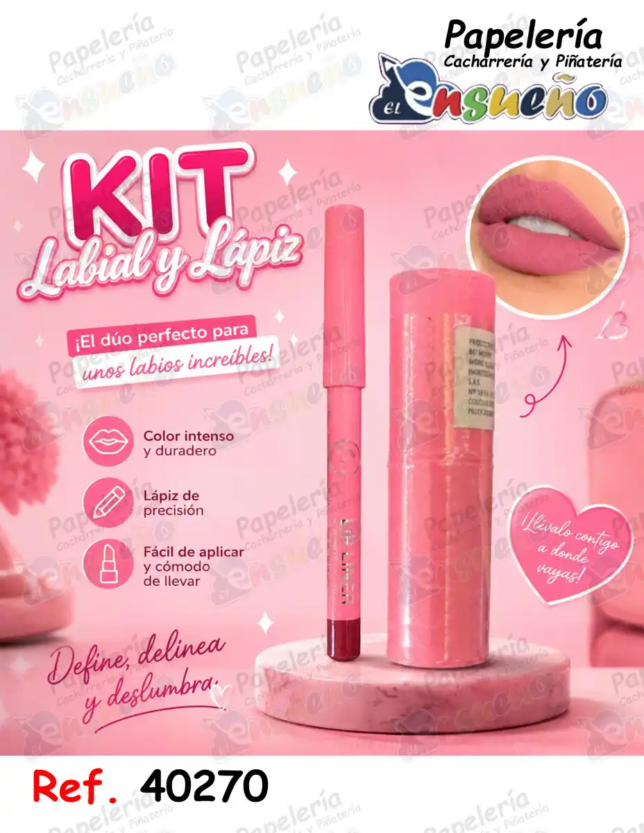 KIT LABIAL Y LAPIZ