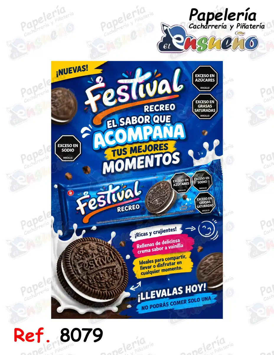 GALLETA FESTIVAL RECREO PQT*6 UND