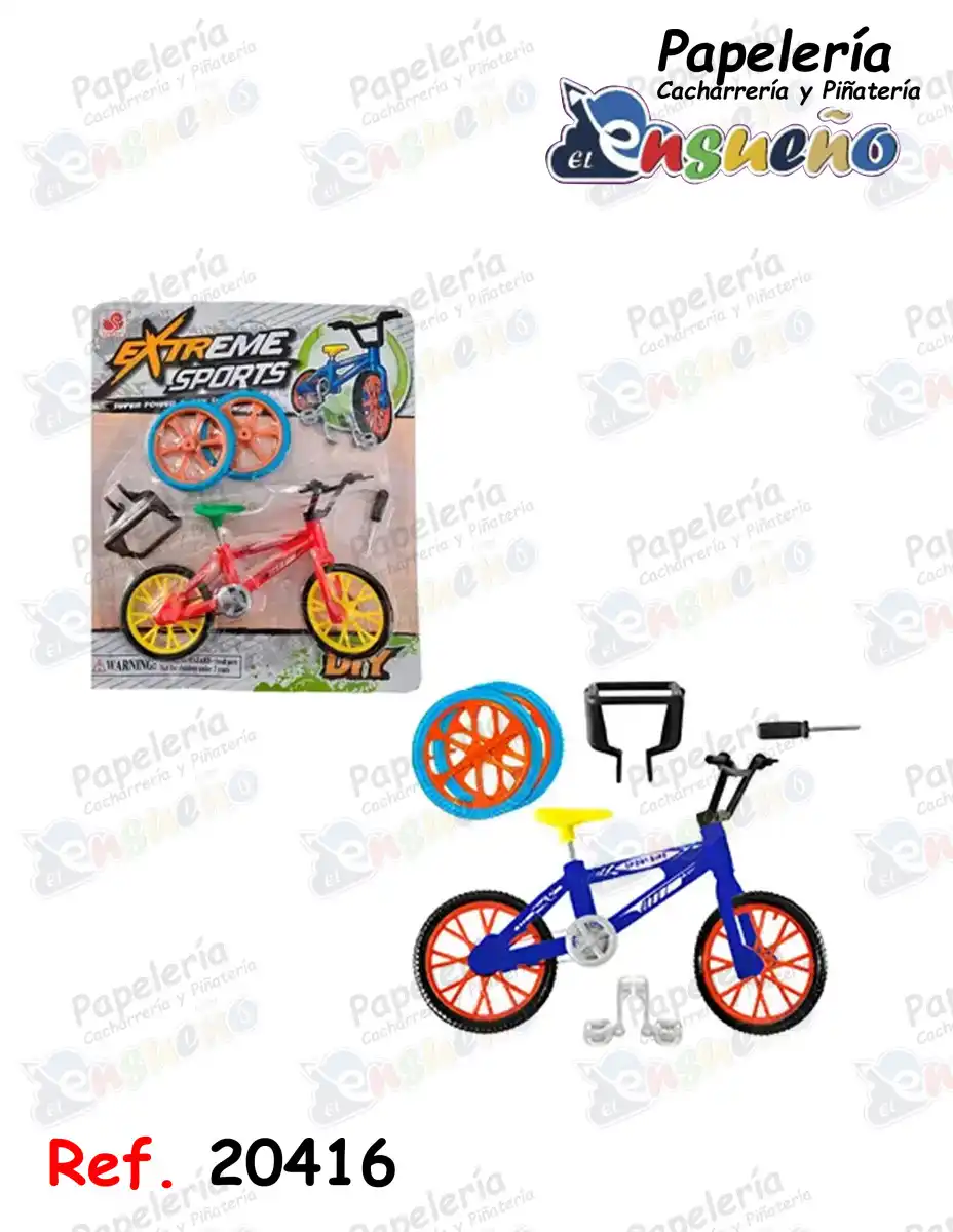 BLISTER BICICLETA MINI PARA DEDOS