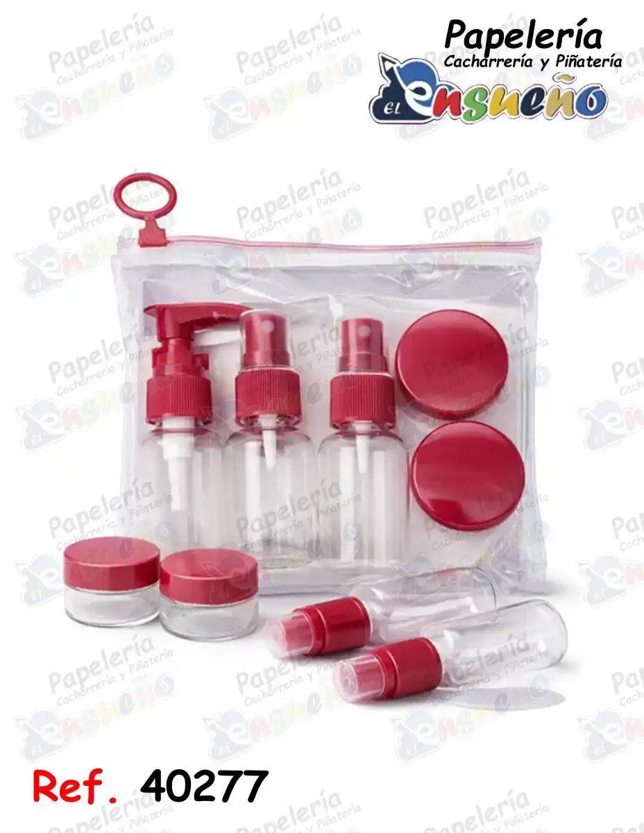 SET DE VIAJE RECIPIENTES 7 PIEZAS