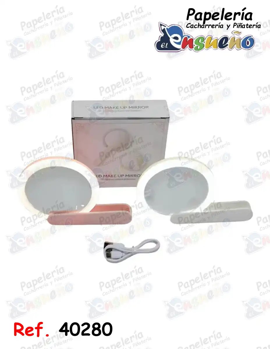 ESPEJO LUZ PALETA 10,5 CM