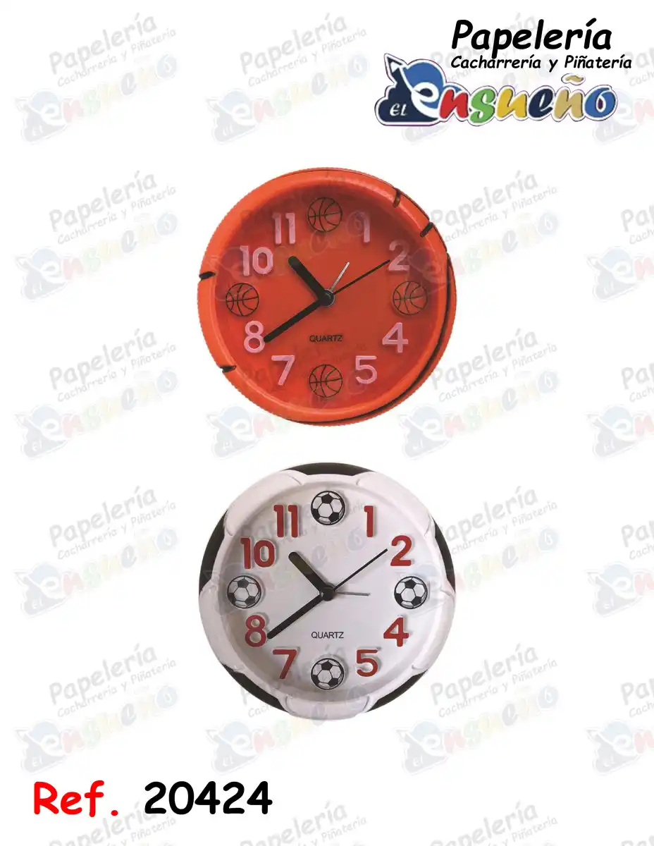 RELOJ DE MESA DESPERTADOR REDONDO
