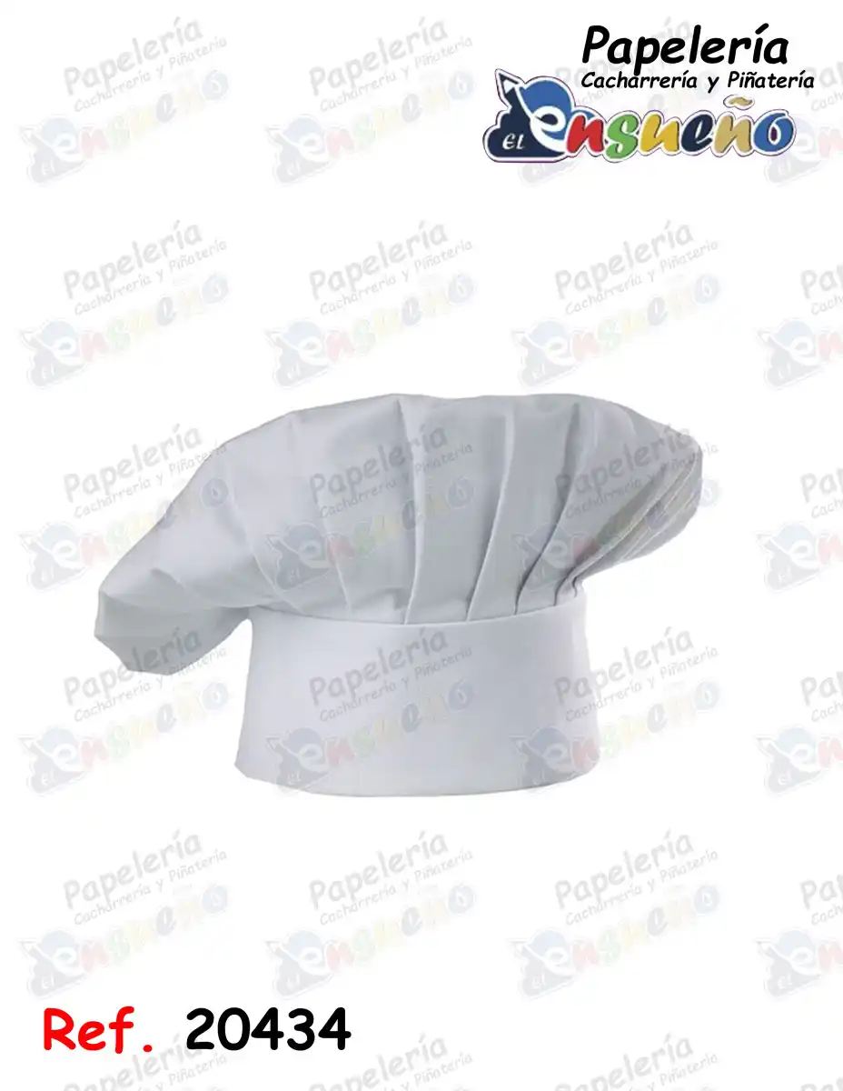 GORRO DE CHEF EN TELA