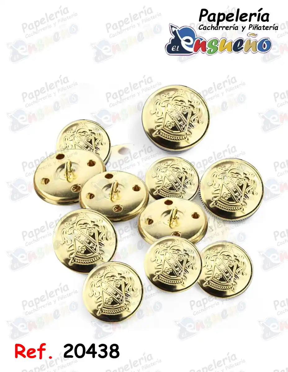 BOTON METALICO 2 CM