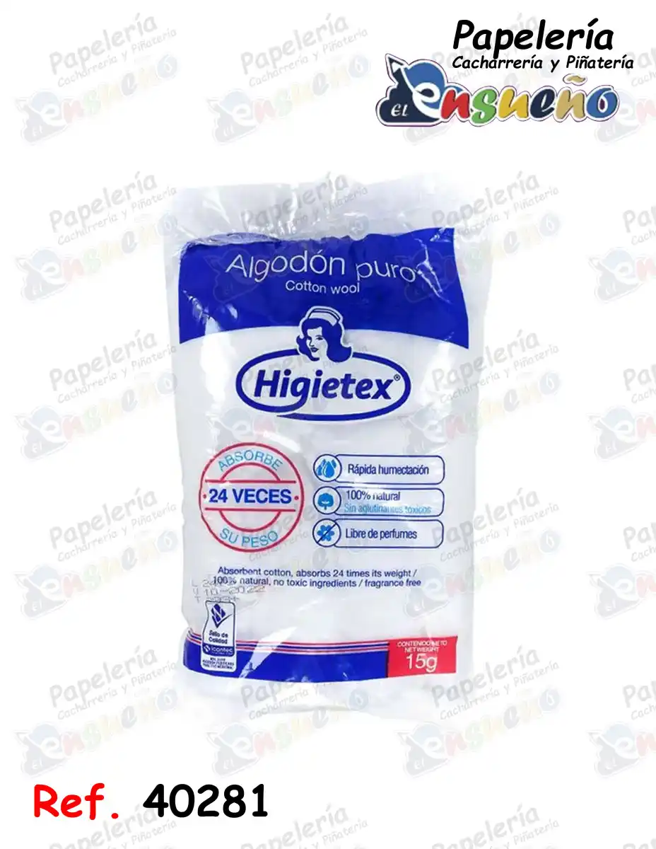 ALGODON HIGIETEX BOLSA *15 Gr