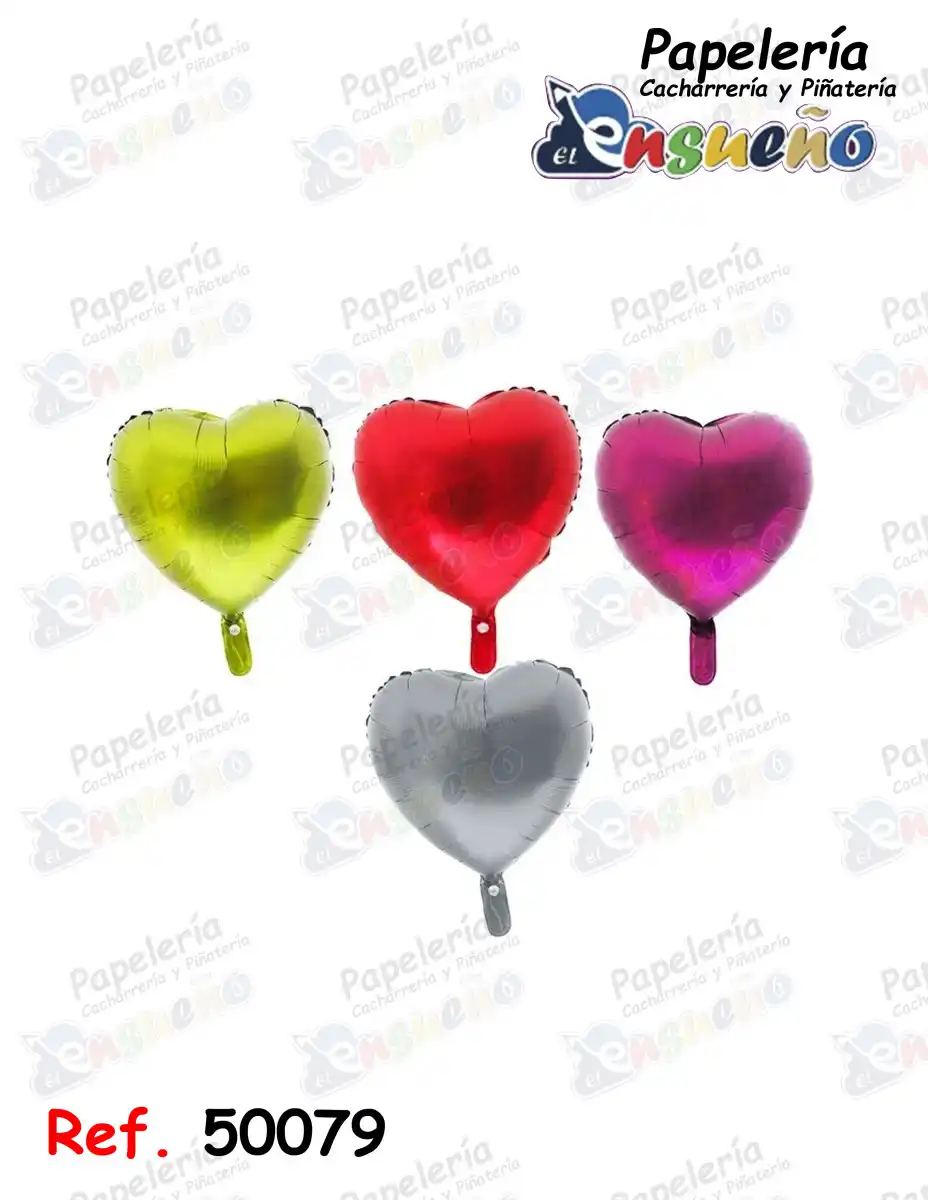 GLOBO METALIZADO CORAZON PEQUEÑO