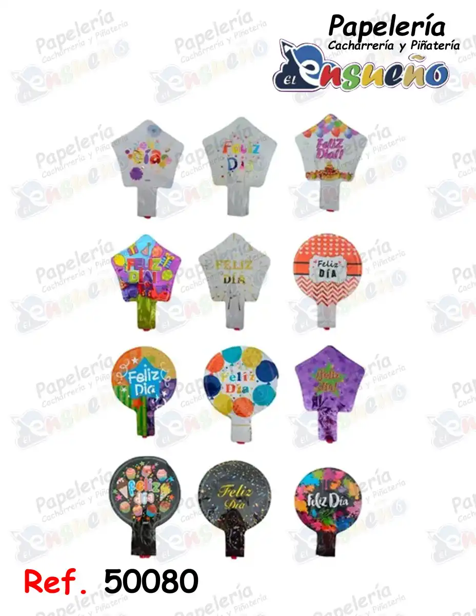 GLOBO METALIZADO FELIZ DIA PEQUEÑO