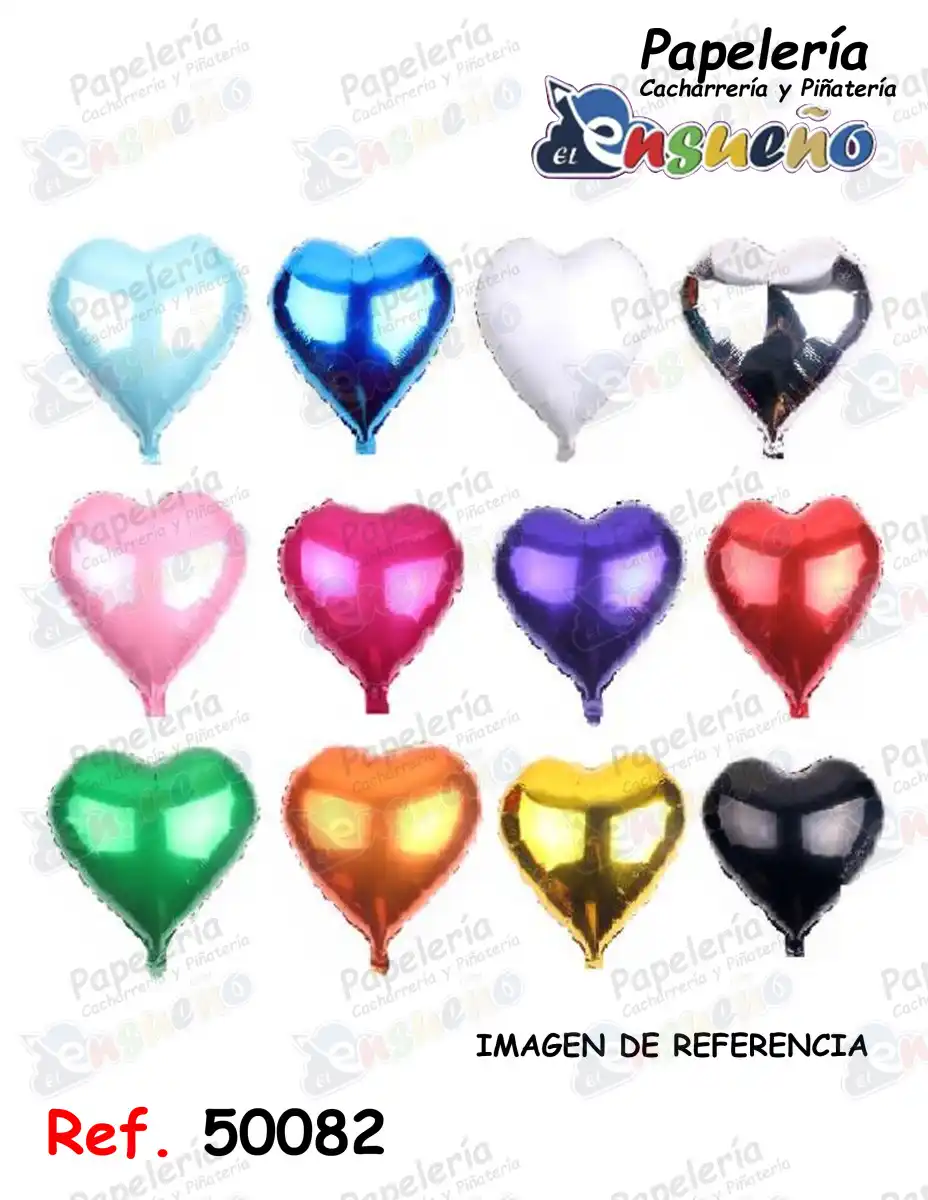 GLOBO METALIZADO CORAZON 18"