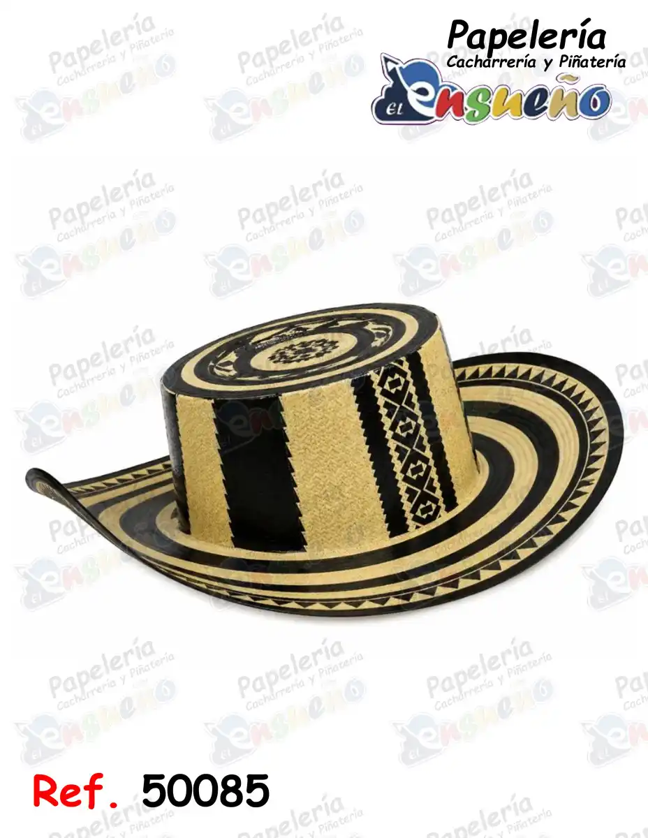 SOMBRERO VUELTIAO DE CARTON