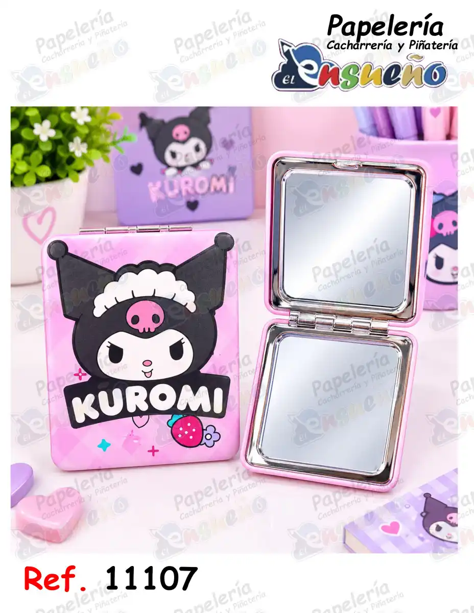 ESPEJO DE BOLSILLO PLEGLABE KUROMI