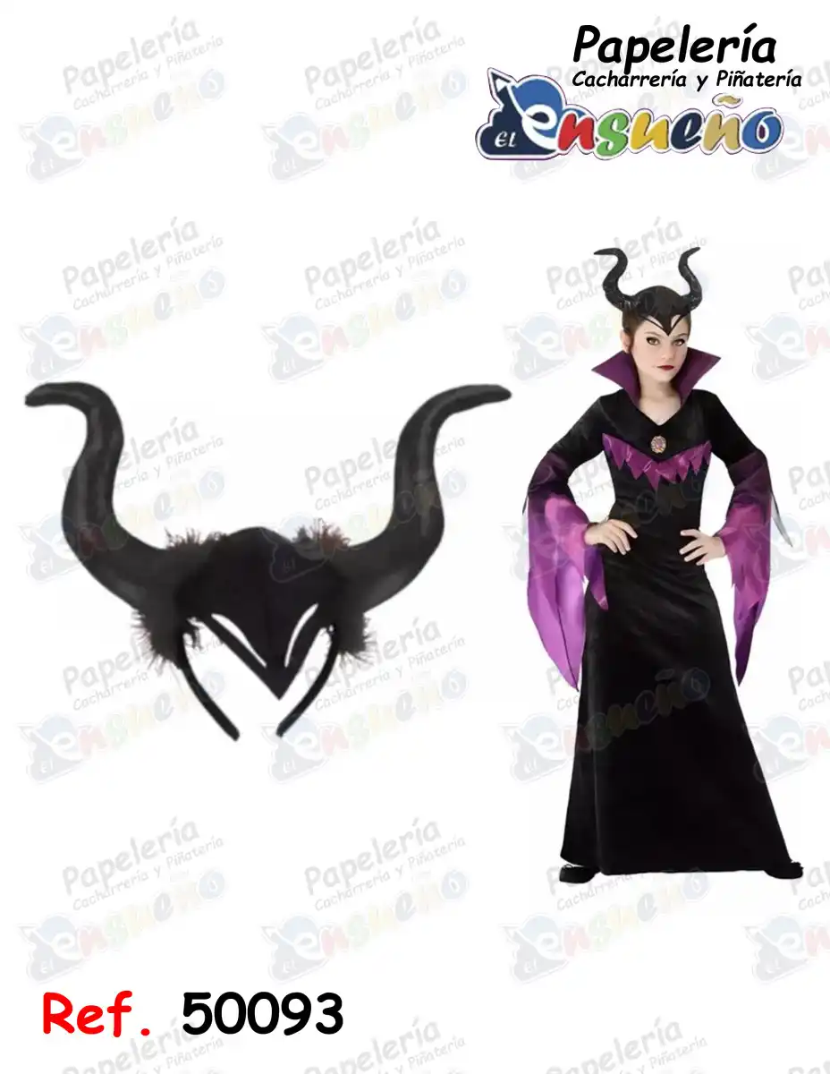CACHOS DE MALEFICA DISFRAZ
