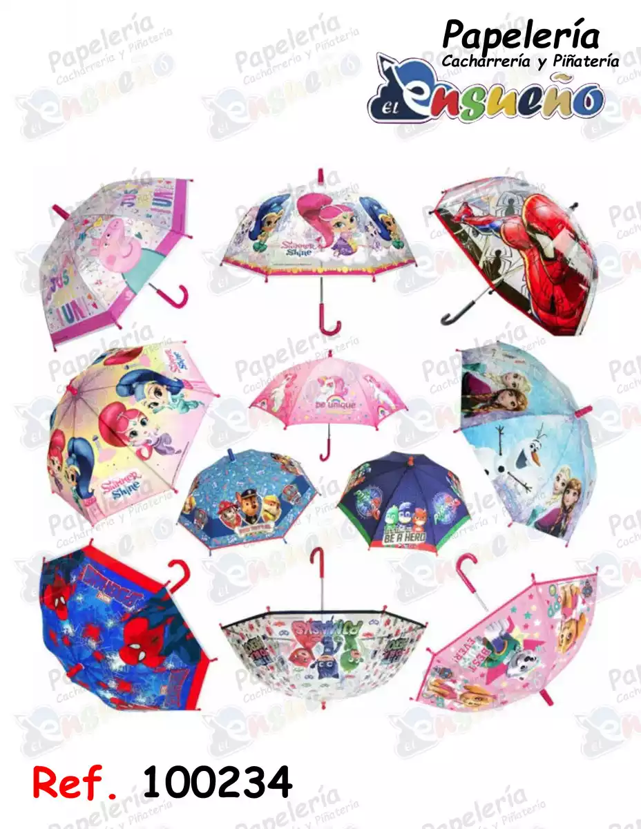 SOMBRILLA INFANTIL PERSONAJES