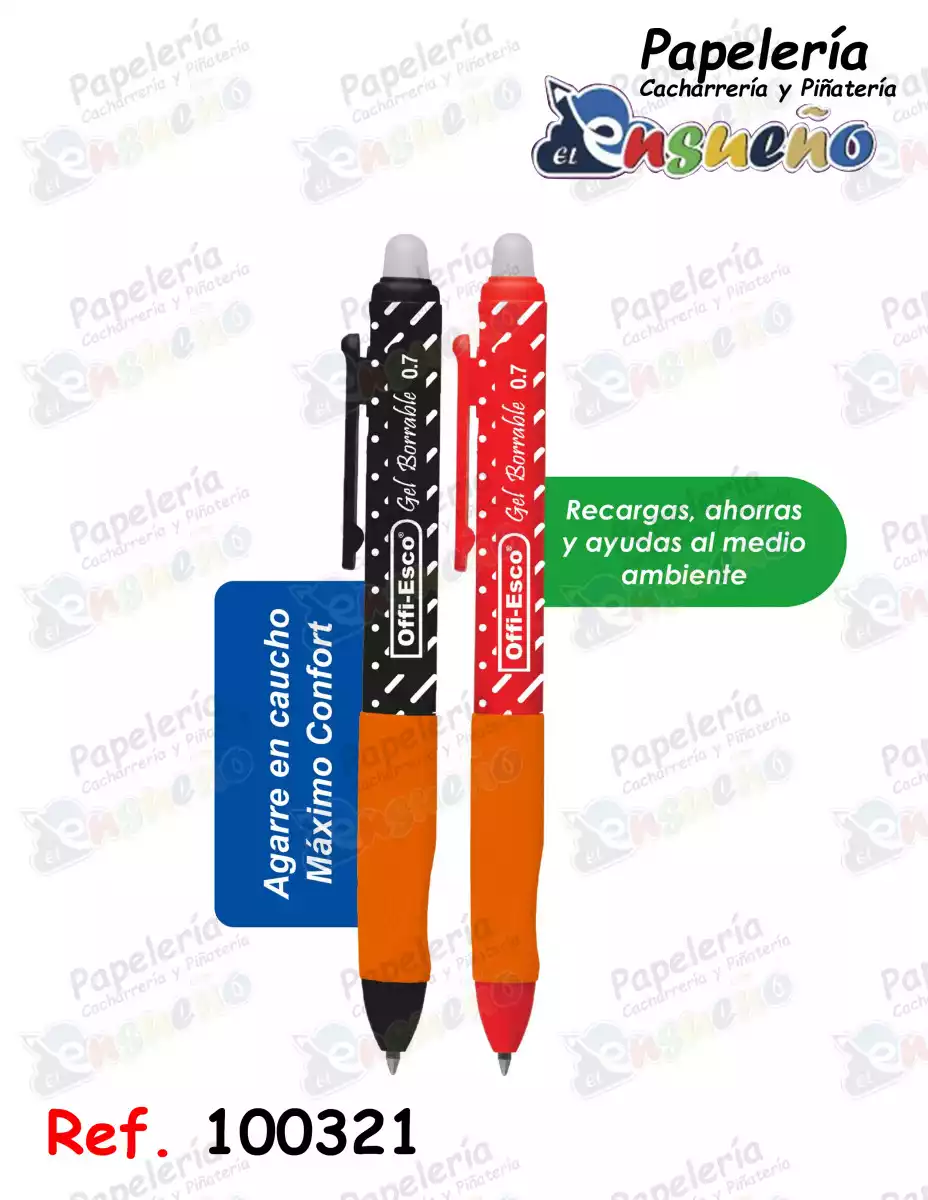 ESFERO GEL BORRABLE 0.7 MM RETRACTIL OE-026