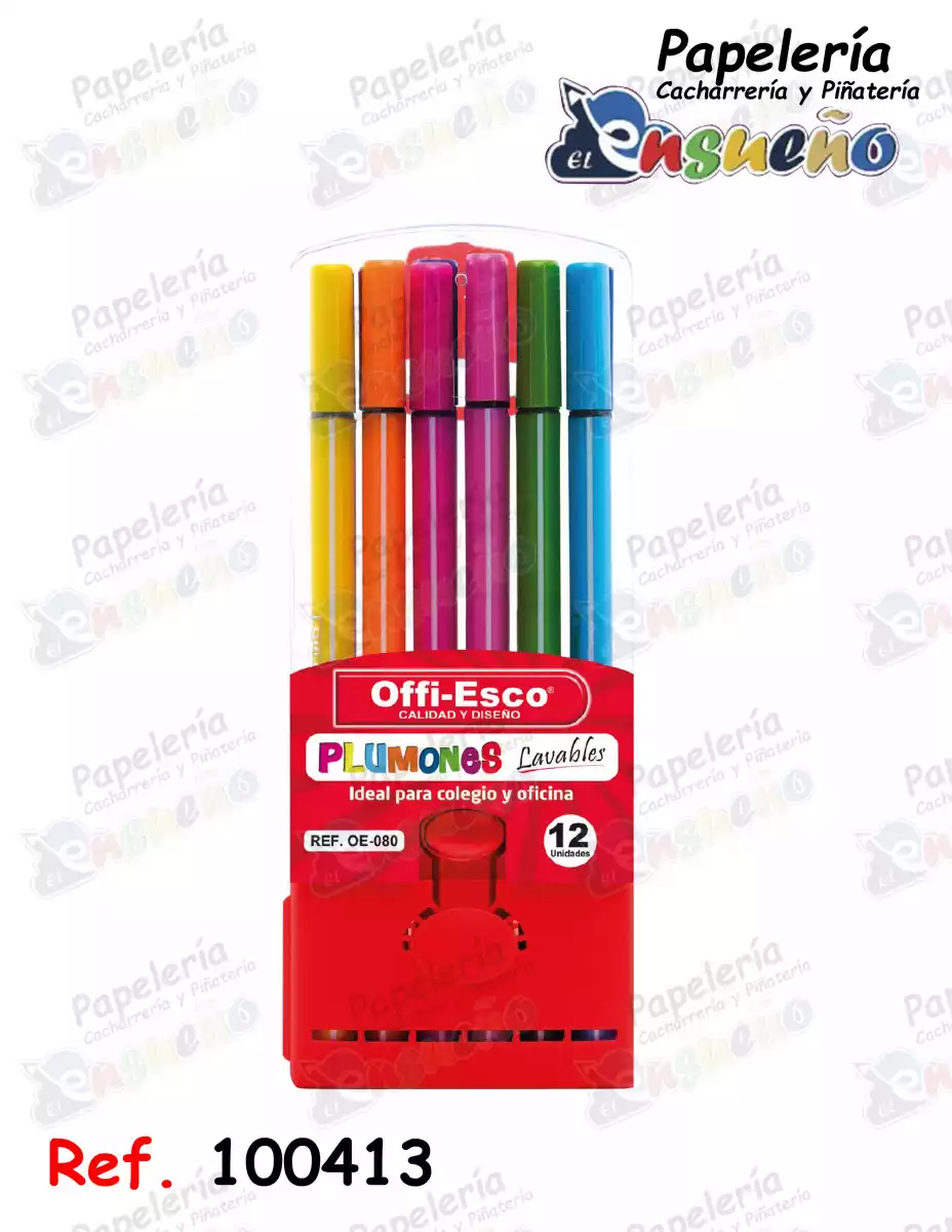 PLUMONES LAVABLES OE-080 *12