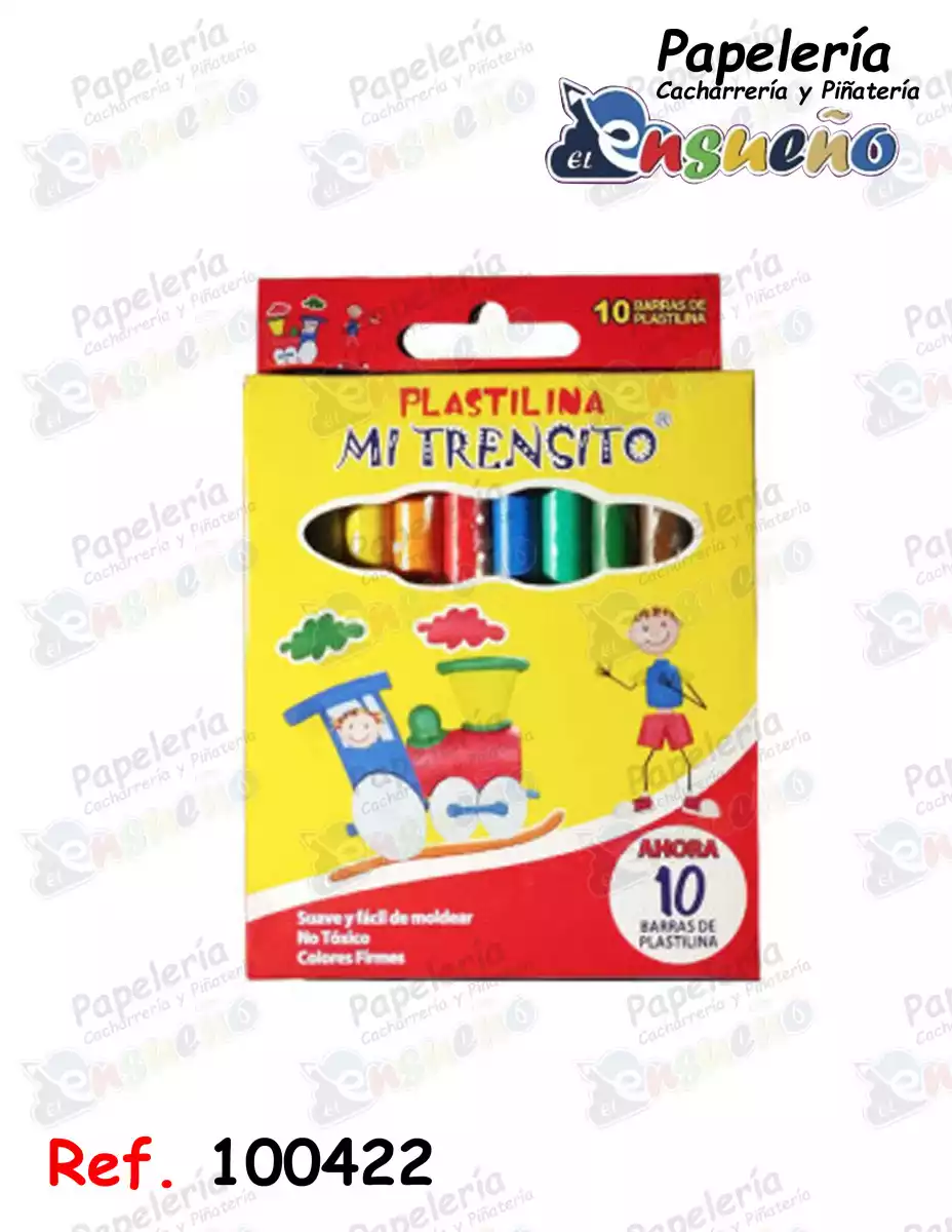 PLASTILINA CAJA PEQUEÑA MI TRENSITO *10