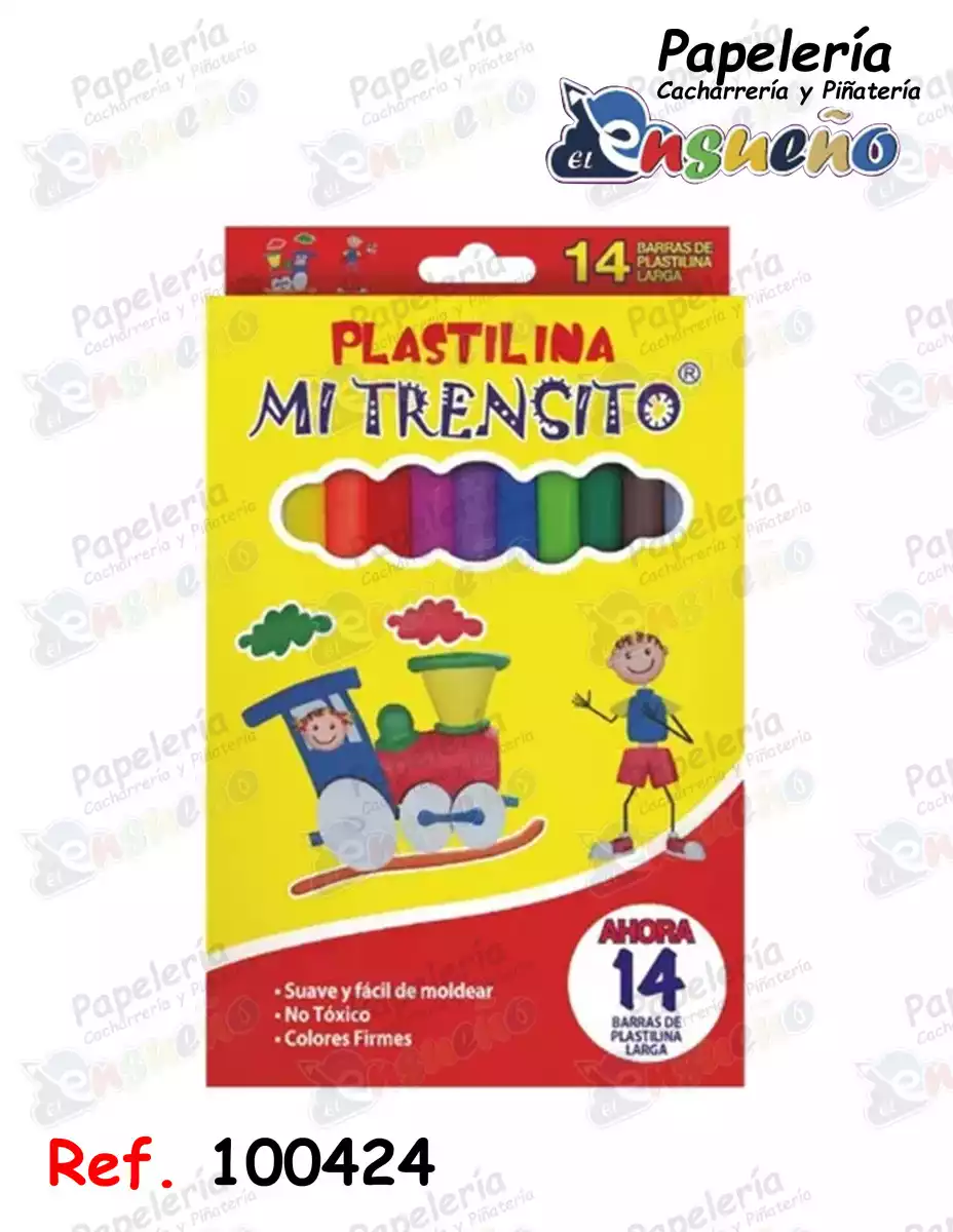 PLASTILINA CAJA GRANDE MI TRENSITO *14