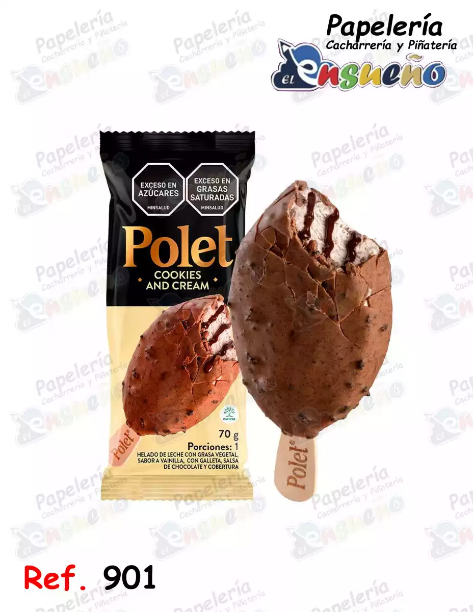 HELADO POLLET COOKIES AND CREAM