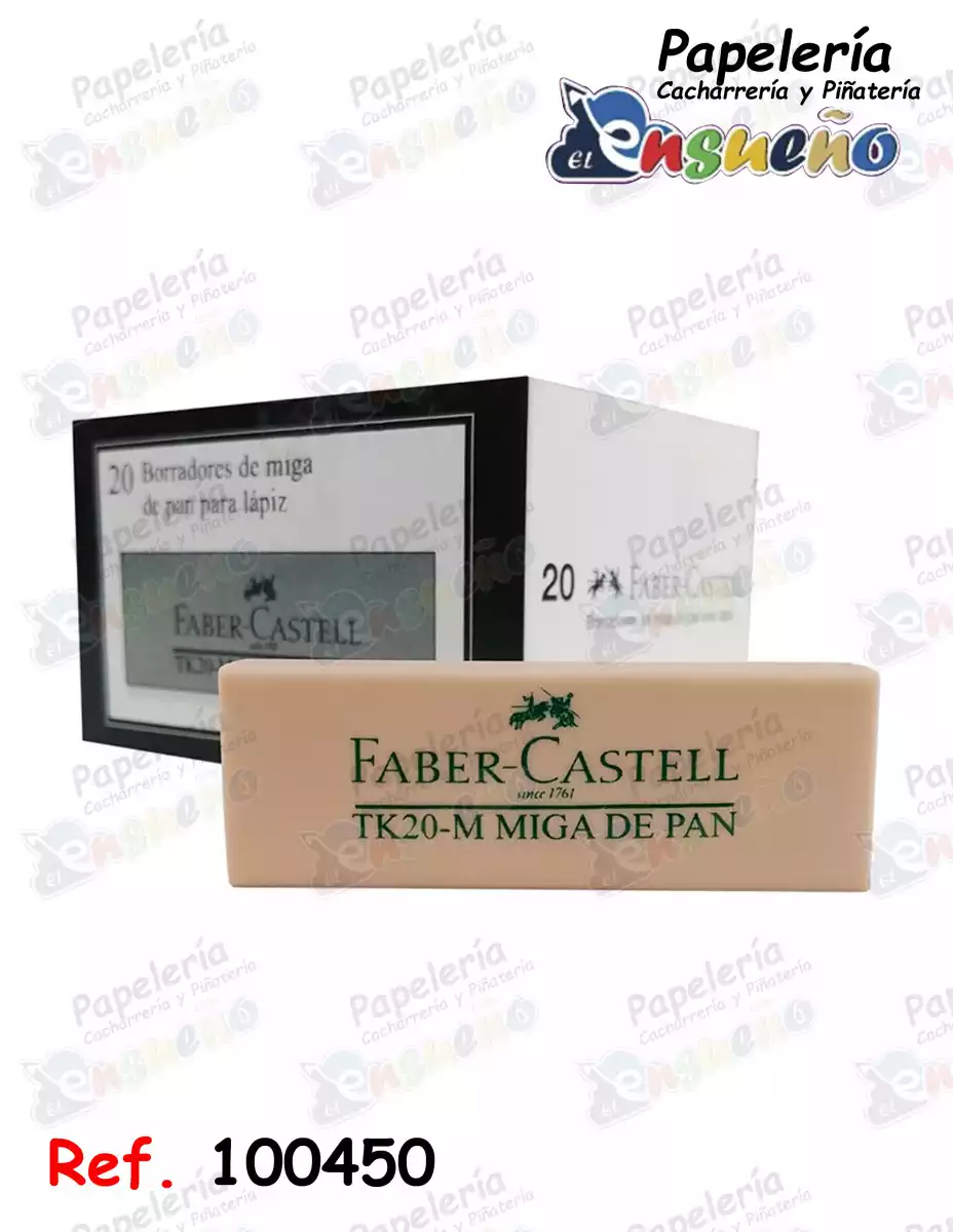 BORRADOR MIGA DE PAN FABER-CASTELL TK-20M (CJ*20)