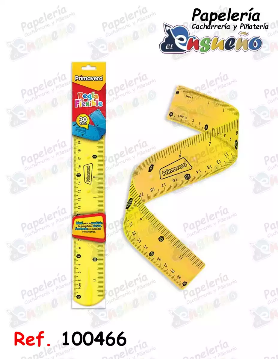 REGLA FLEXIBLE PRIMAVERA 30 CM