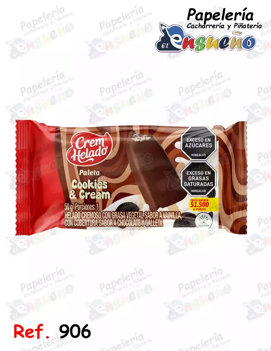 PALETA COOKIES AND CREAM