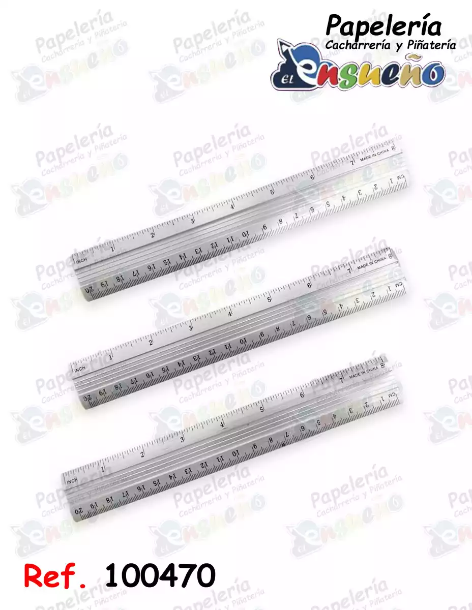 REGLA METALICA 30 CM