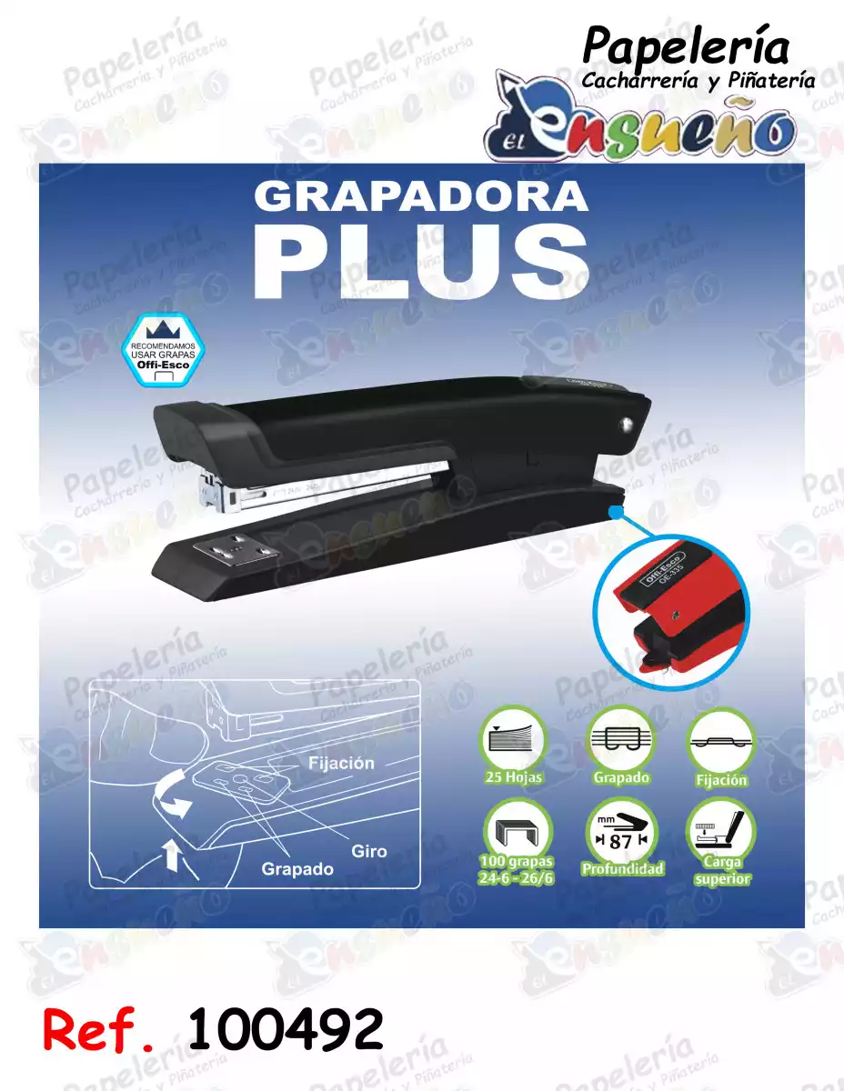 GRAPADORA GRANDE PLUS METALICA OE-335