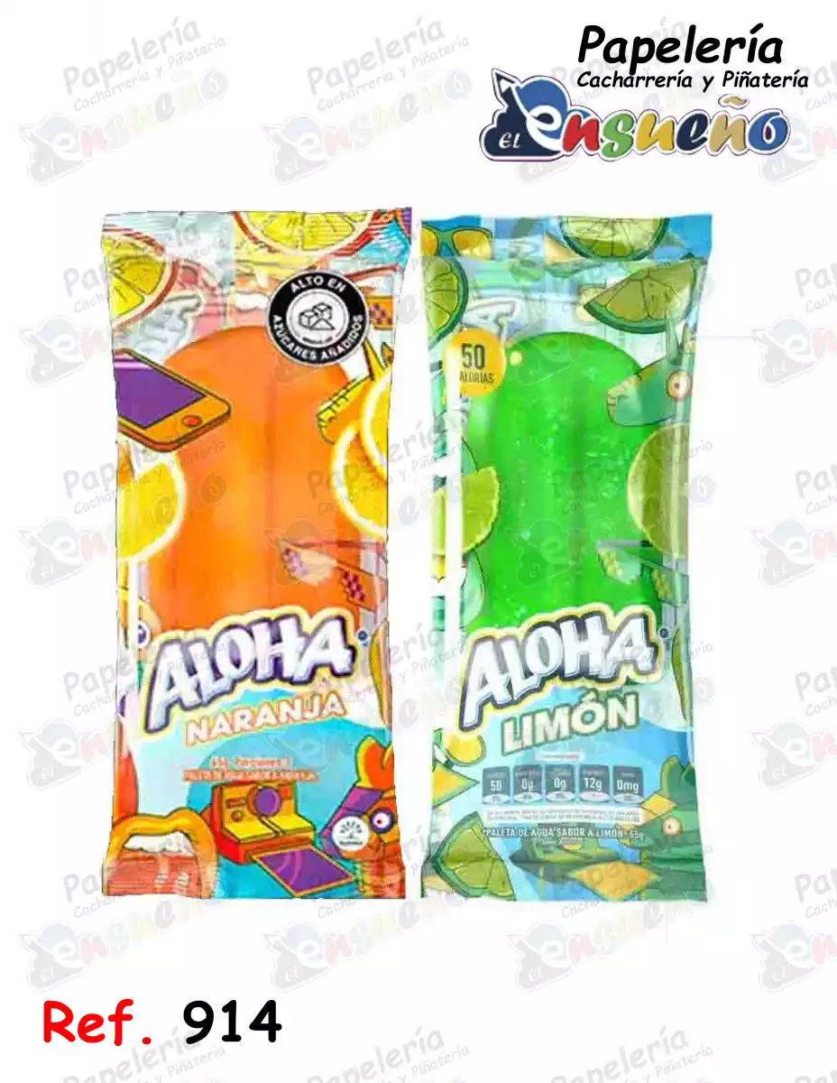 PALETA ALOHA LIMON/NARANJA