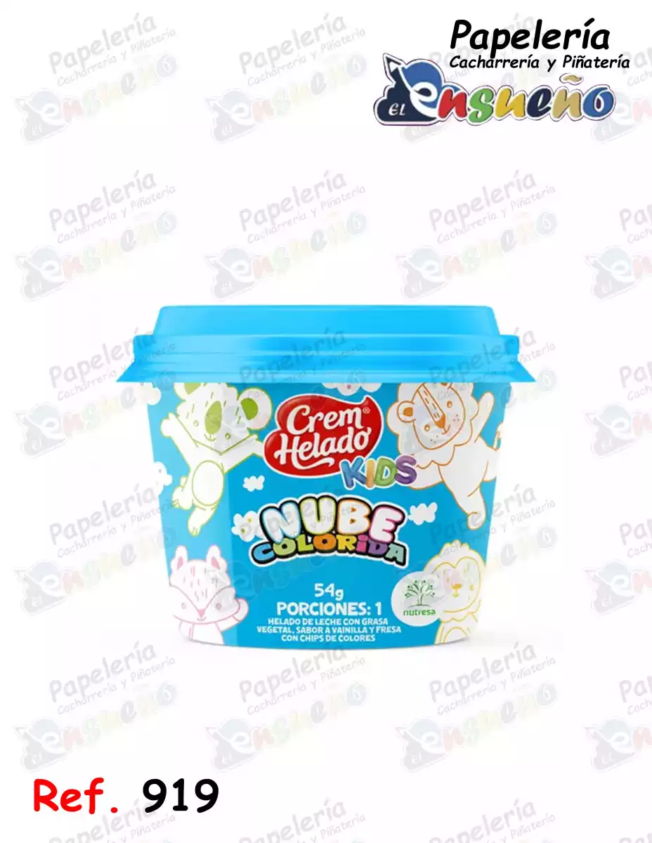 VASO KIDS NUBE COLORIDA