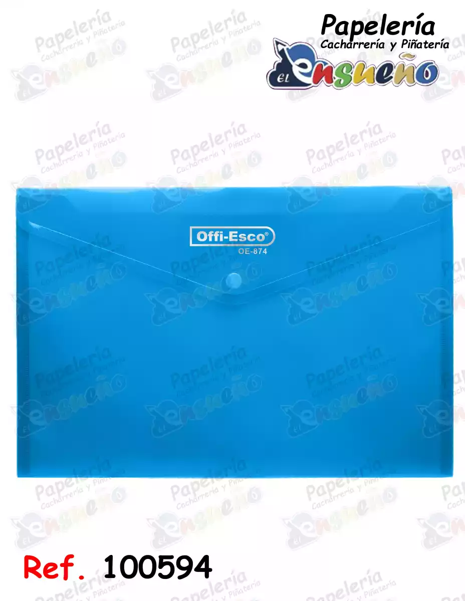 CARPETA TIPO SOBRE BROCHE HORIZONTAL CARTA OE-874