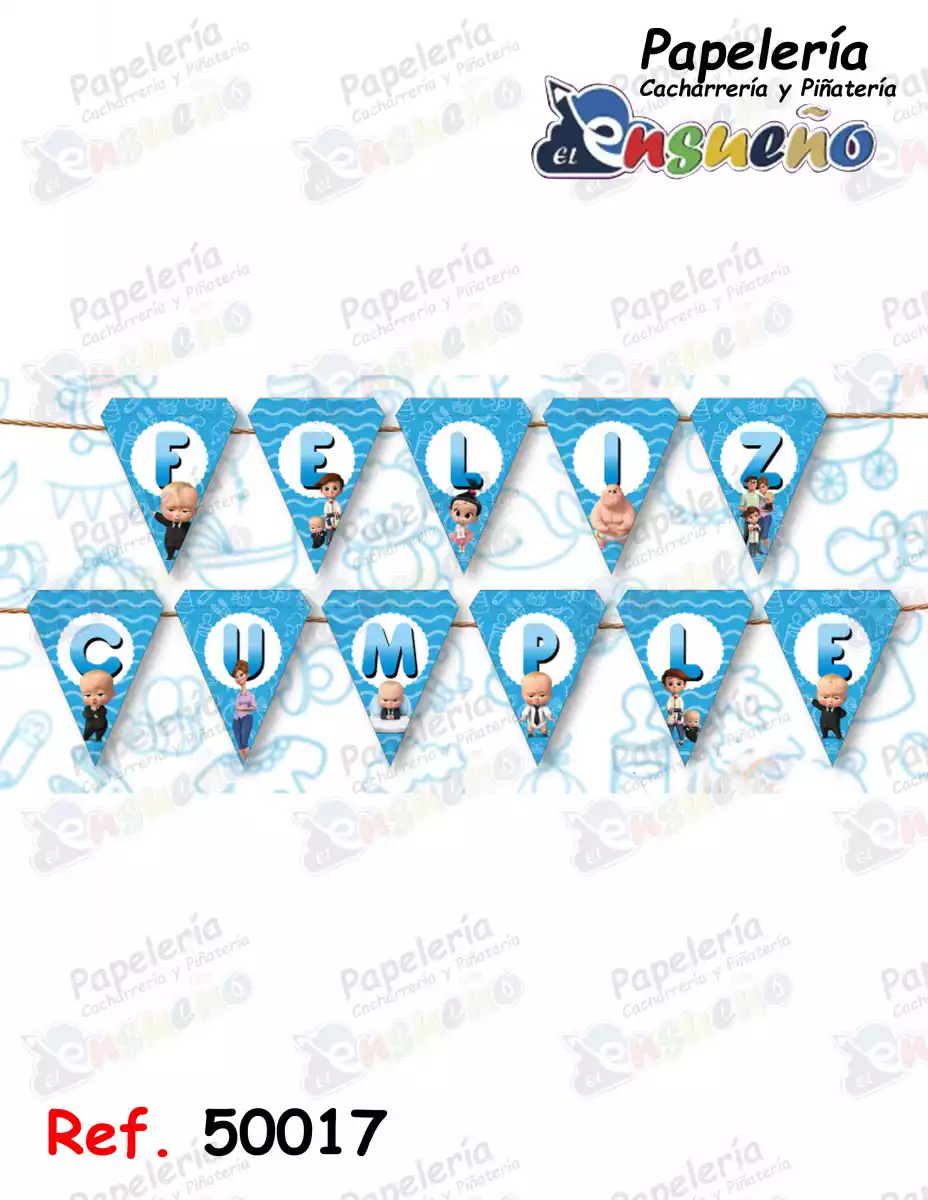 BANDERIN PEQUEÑO PERSONAJES