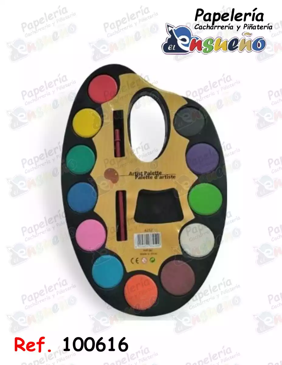 ACUARELAS PALETA PQ*12