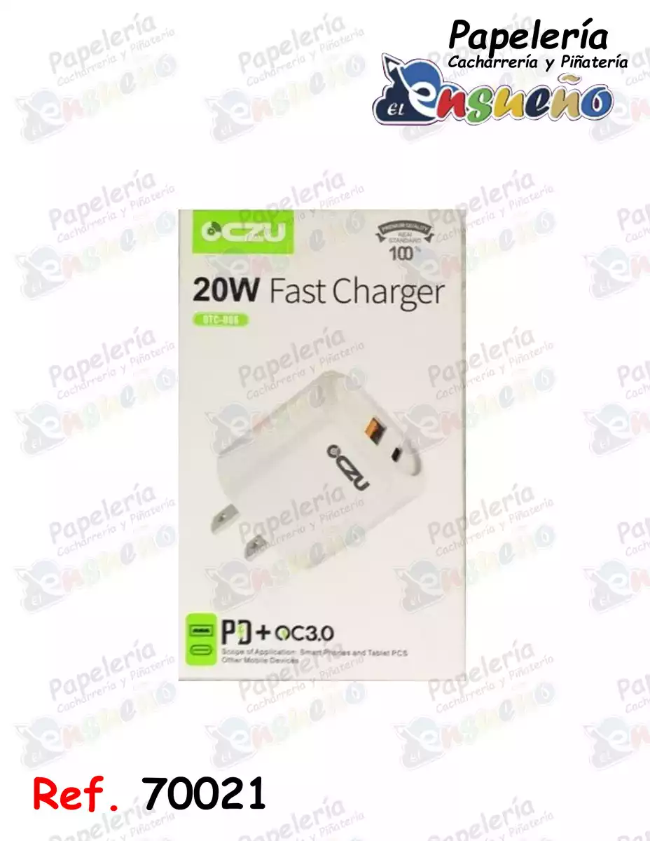 ADAPTADOR CARGA RAPIDA USB - TIPO C