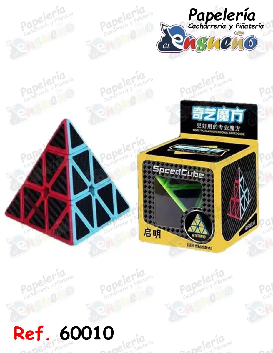 CUBO RUBIK PIRAMIDE CARBON QIMING 52 EQY672