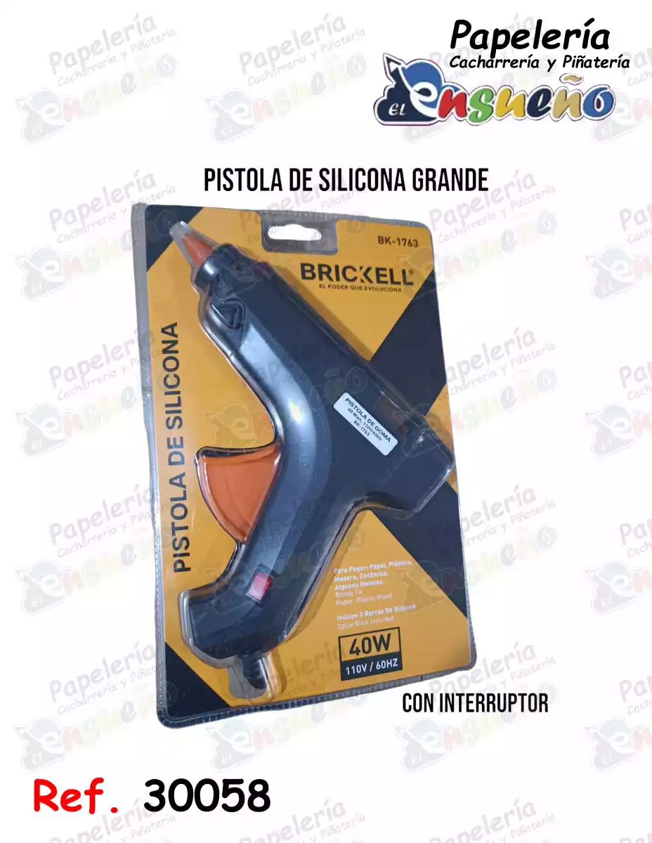 PISTOLA DE SILICONA GRANDE FINA